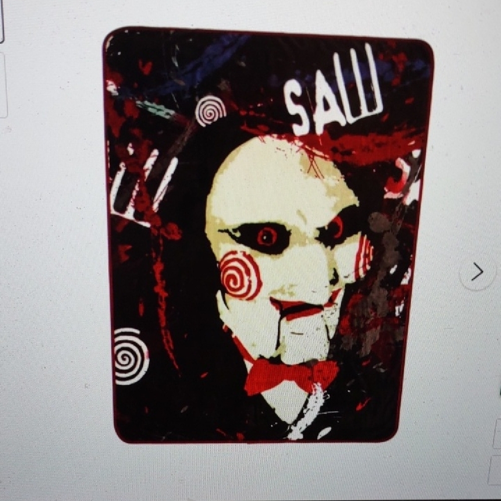 SAW Splatter Fleece Throw Blanket